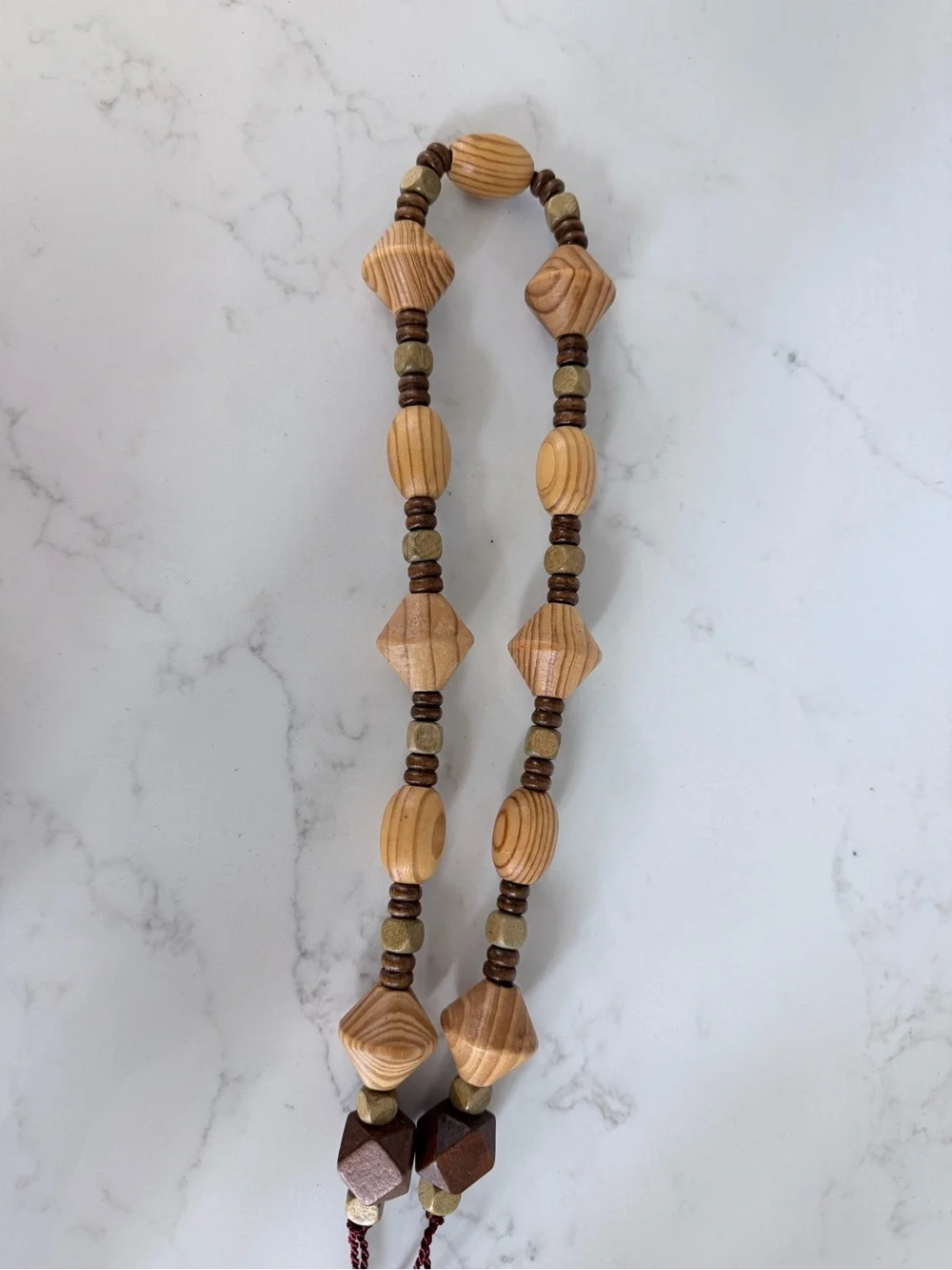 Vintage Handcrafted Wooden Beaded body massager-Handheld roller massage tool